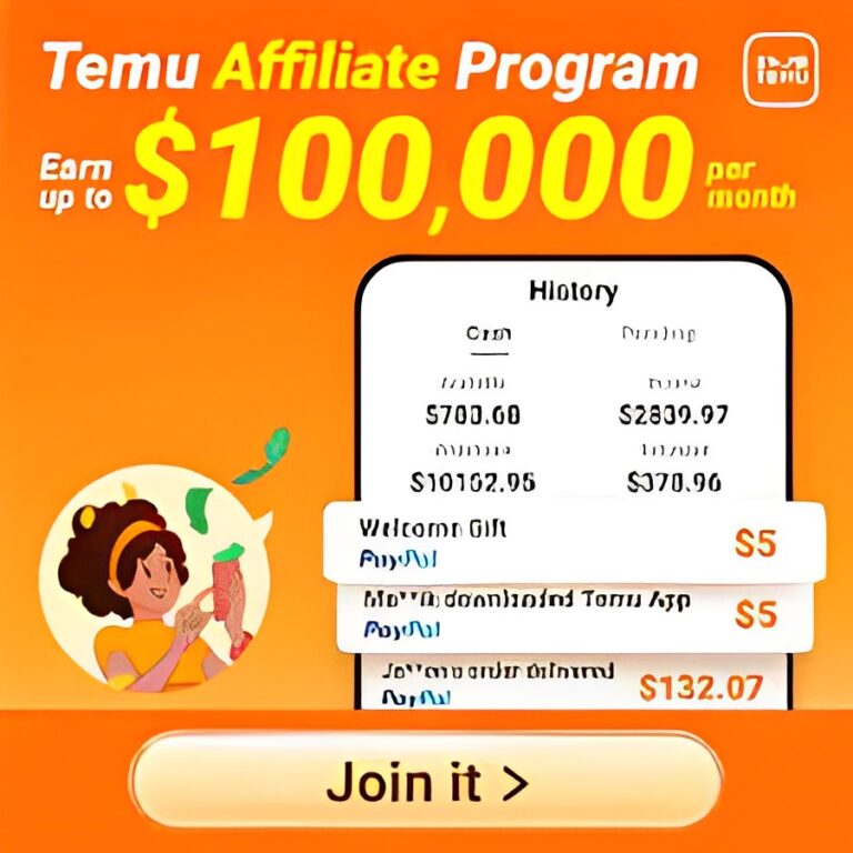 temu affiliate program