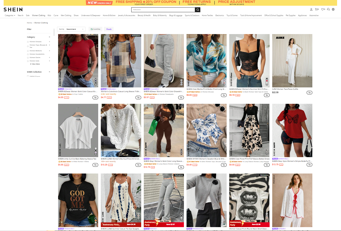 Shein affiliate program review