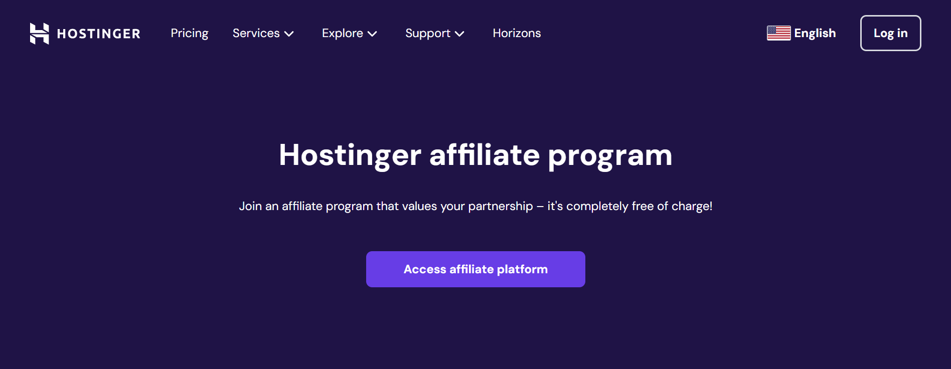 Hostinger affiliate programs